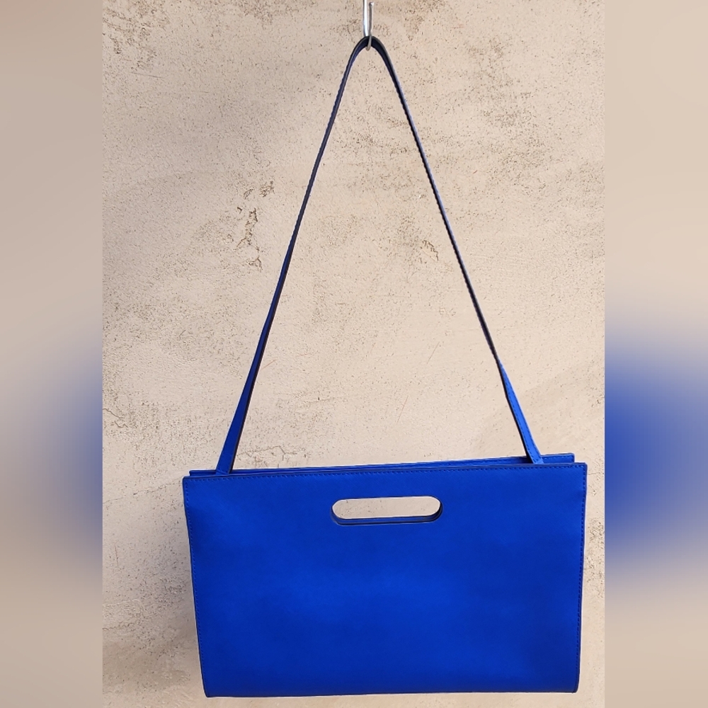 Michael Kors Tilda Convertible Clutch / Shoulder Bag – Rare Electric Blue - Picture 4 of 12